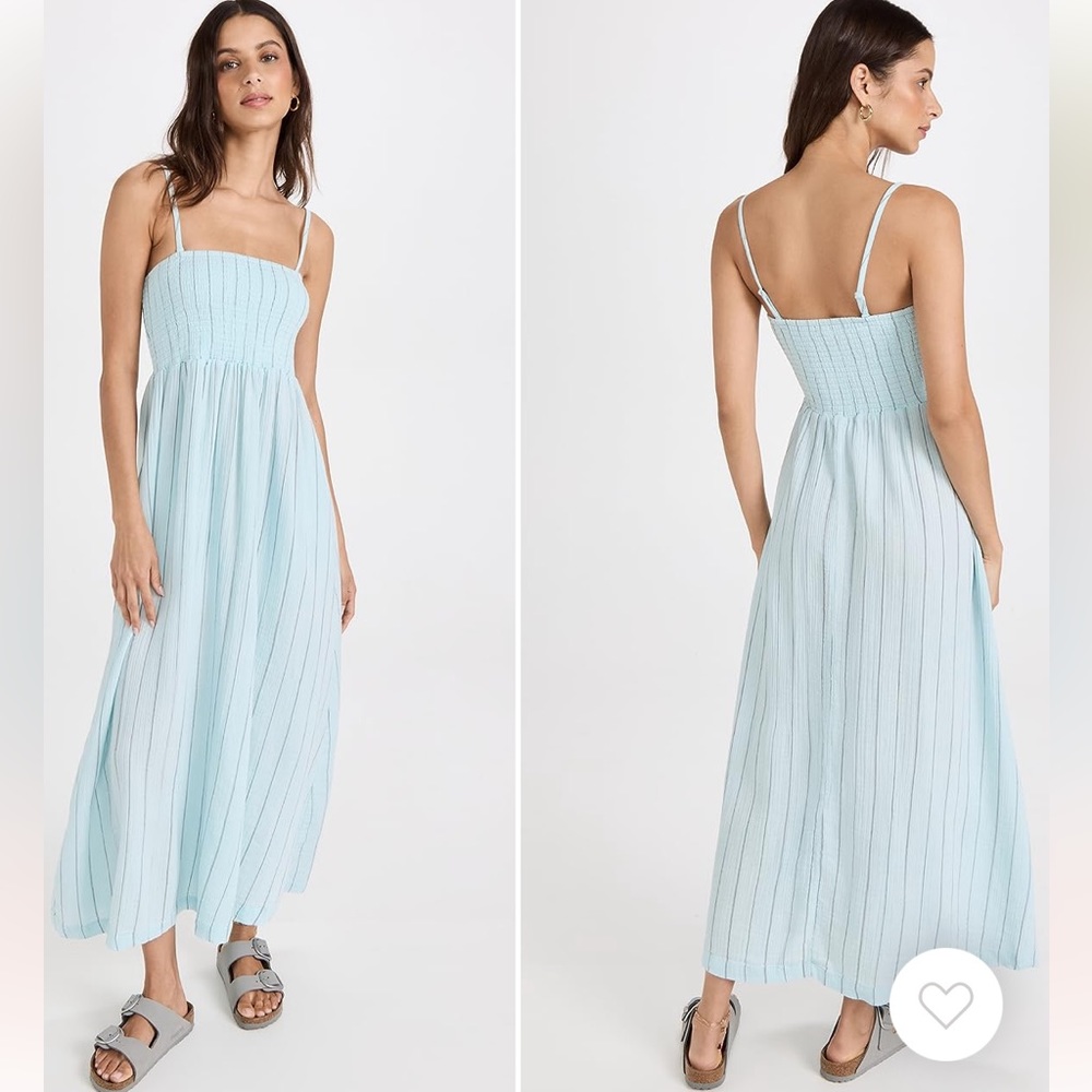 MONROW gauze smocked long dress. No tags but never worn! No stains or rips.